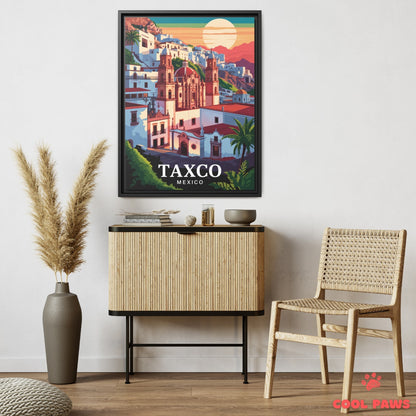 Taxco Travel Print | Santa Prisca Church