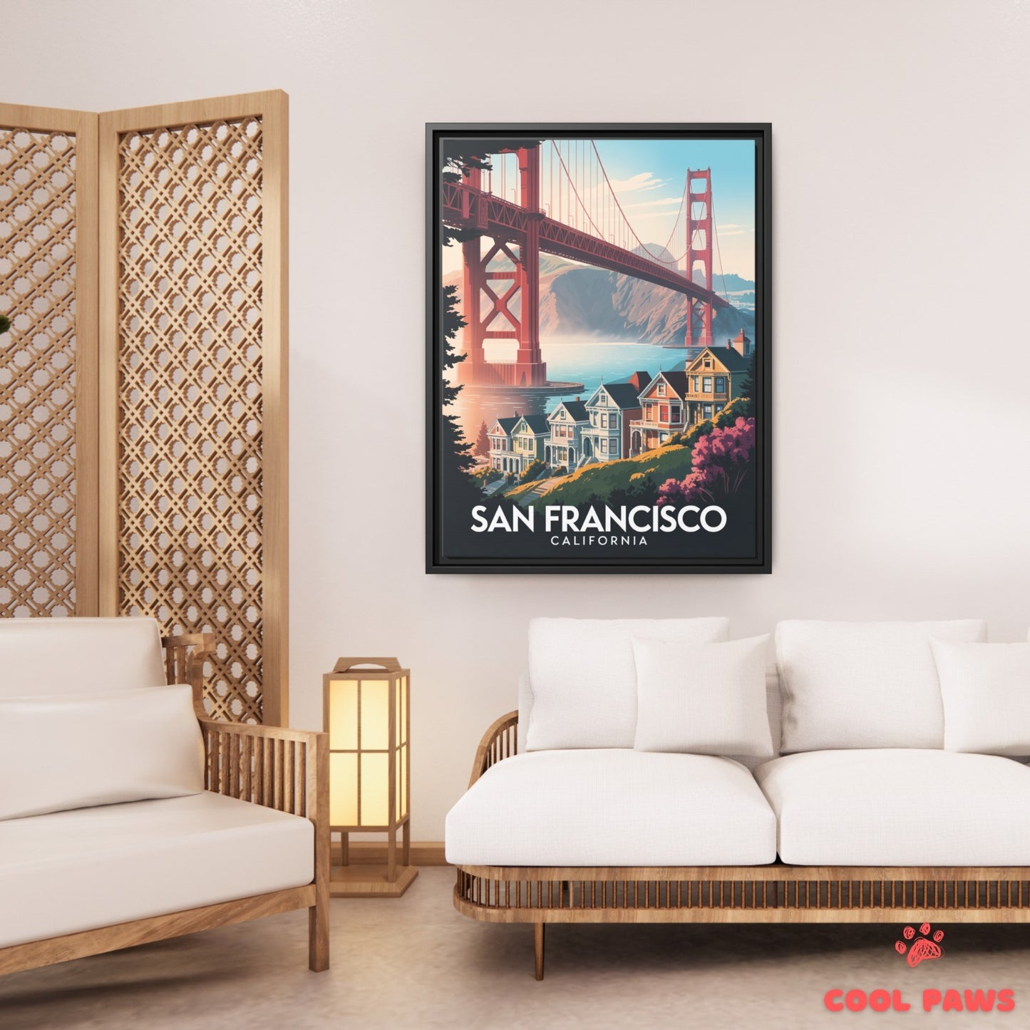 San Francisco Travel Print | Golden Gate Bridge California