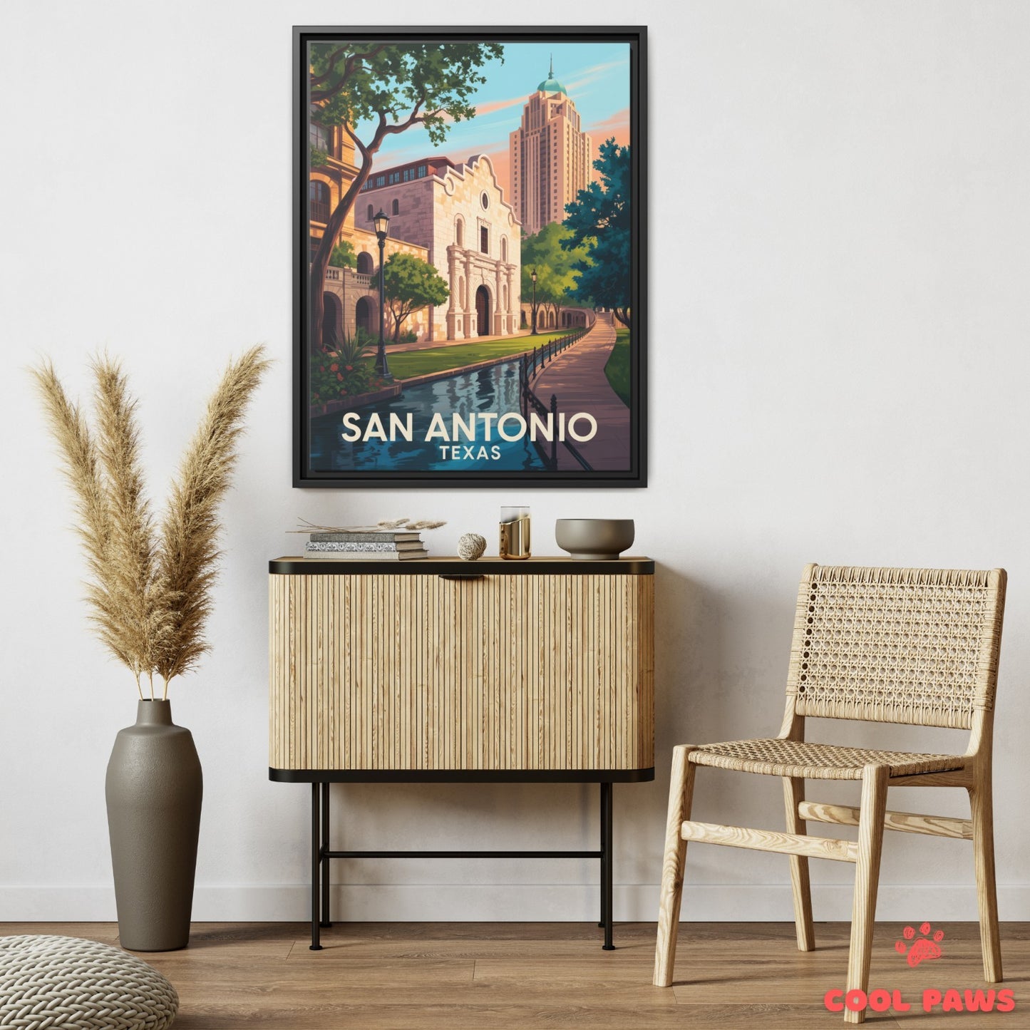 San Antonio Travel Print | The Alamo Texas