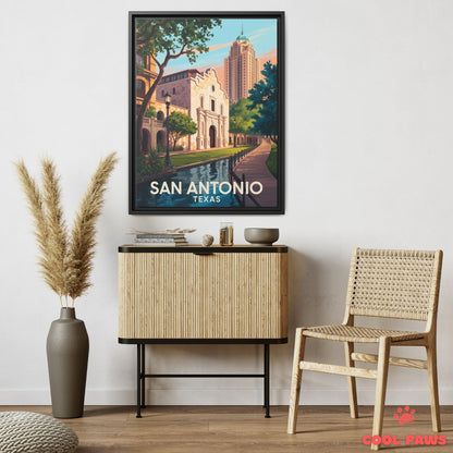 San Antonio Travel Print | The Alamo Texas