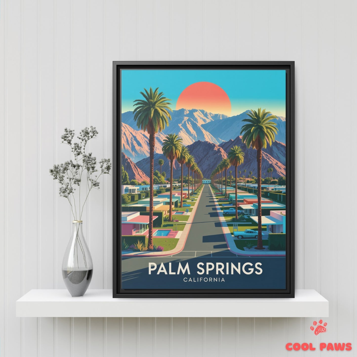 Palm Springs Travel Print | San Jacinto Mountains