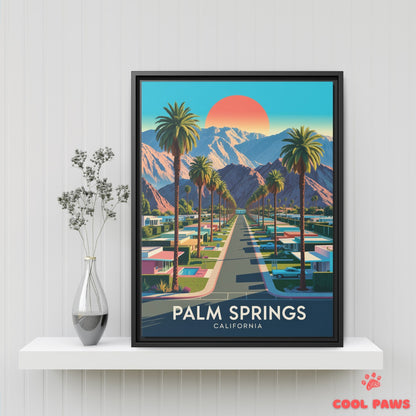 Palm Springs Travel Print | San Jacinto Mountains