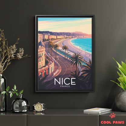 Nice Travel Print | French Promenade des Anglais | France