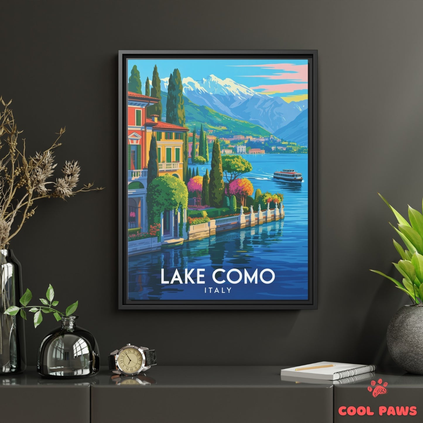 Lake Como Travel Print | Italian Villas| Italy