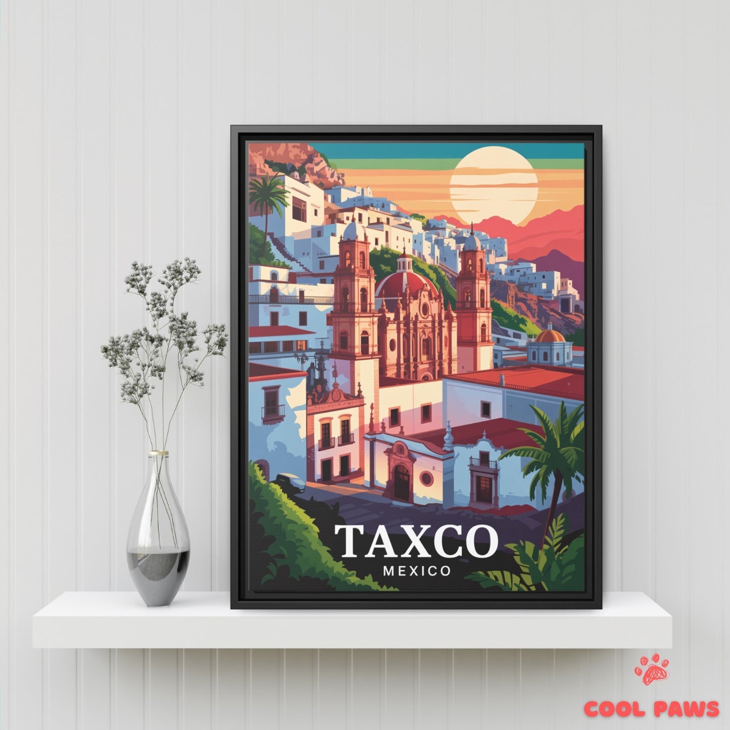 Taxco Travel Print | Santa Prisca Church