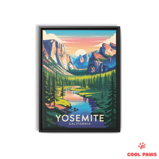 Yosemite Travel Print | National Park California
