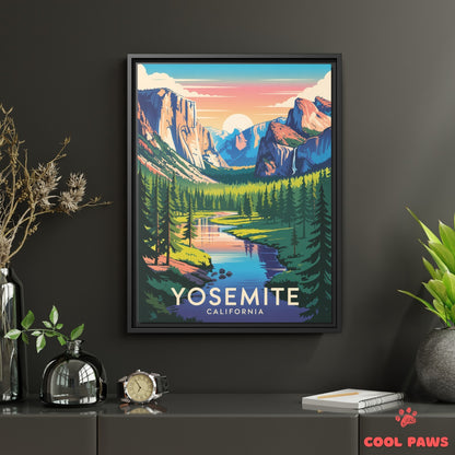 Yosemite Travel Print | National Park California