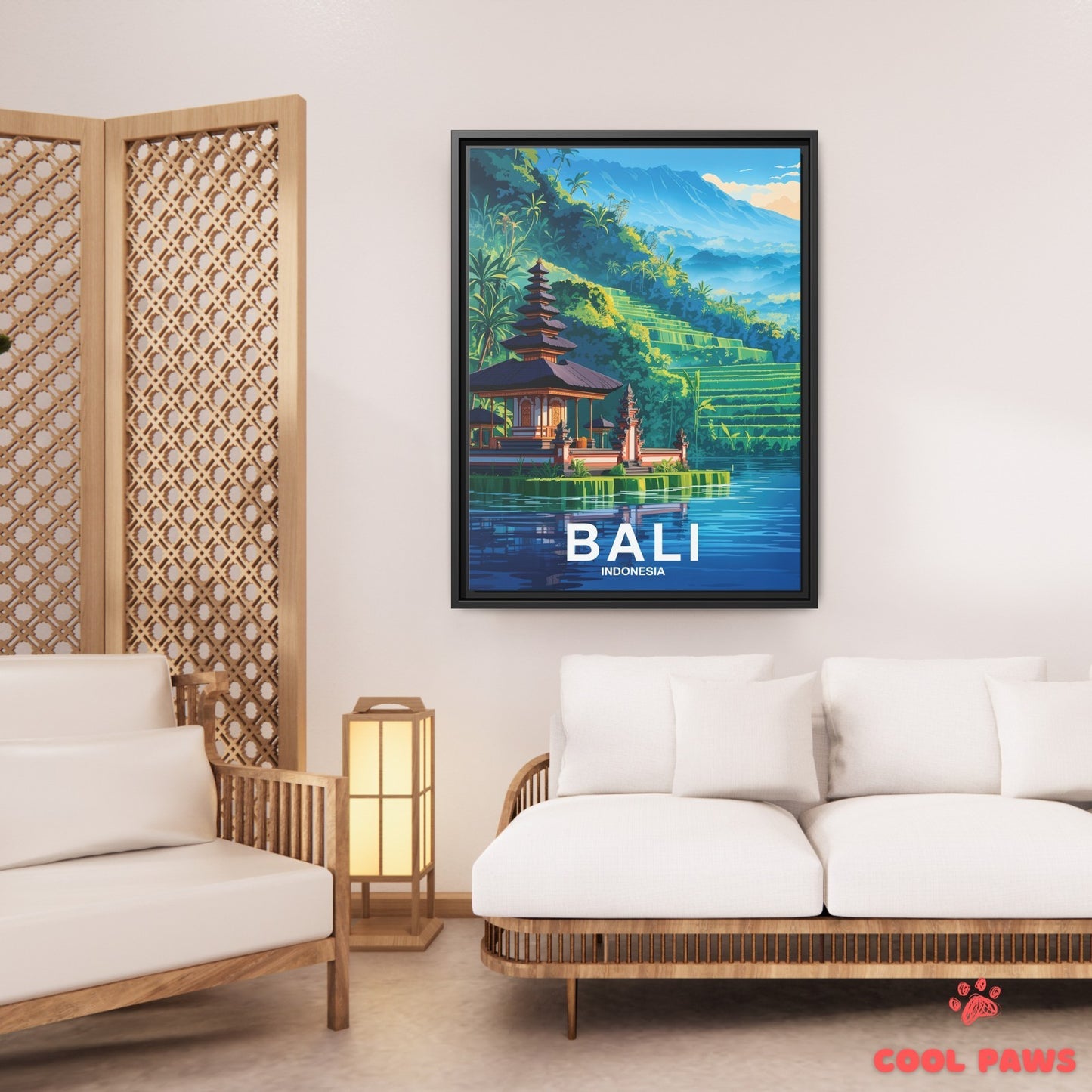 Bali Travel Print | Lake Temple | Indonesia