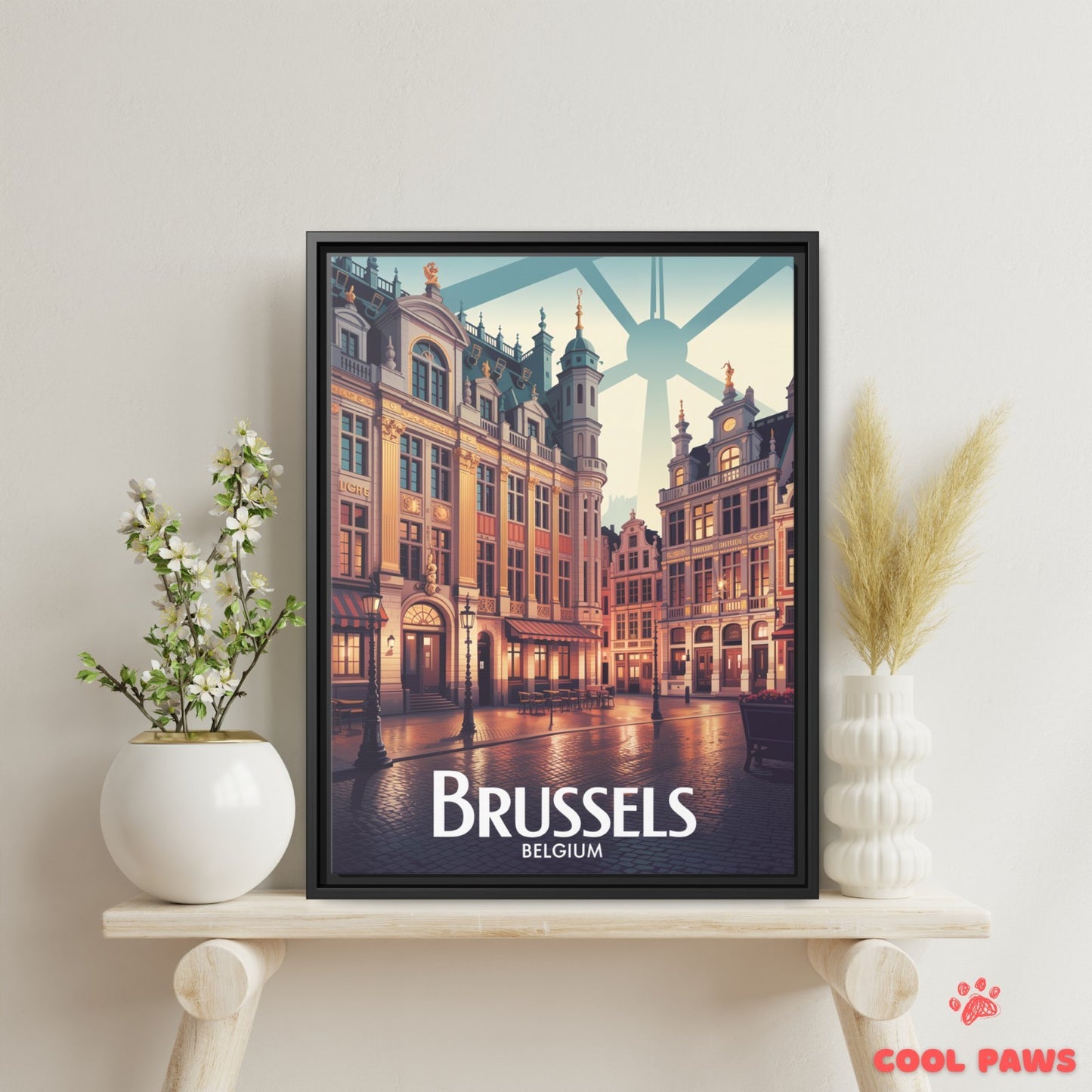 Brussels Travel Print | Belgian Grand Place | Belgium