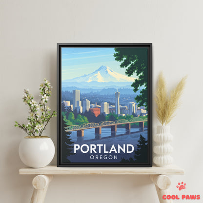 Portland Travel Print | Mount Hood Oregon