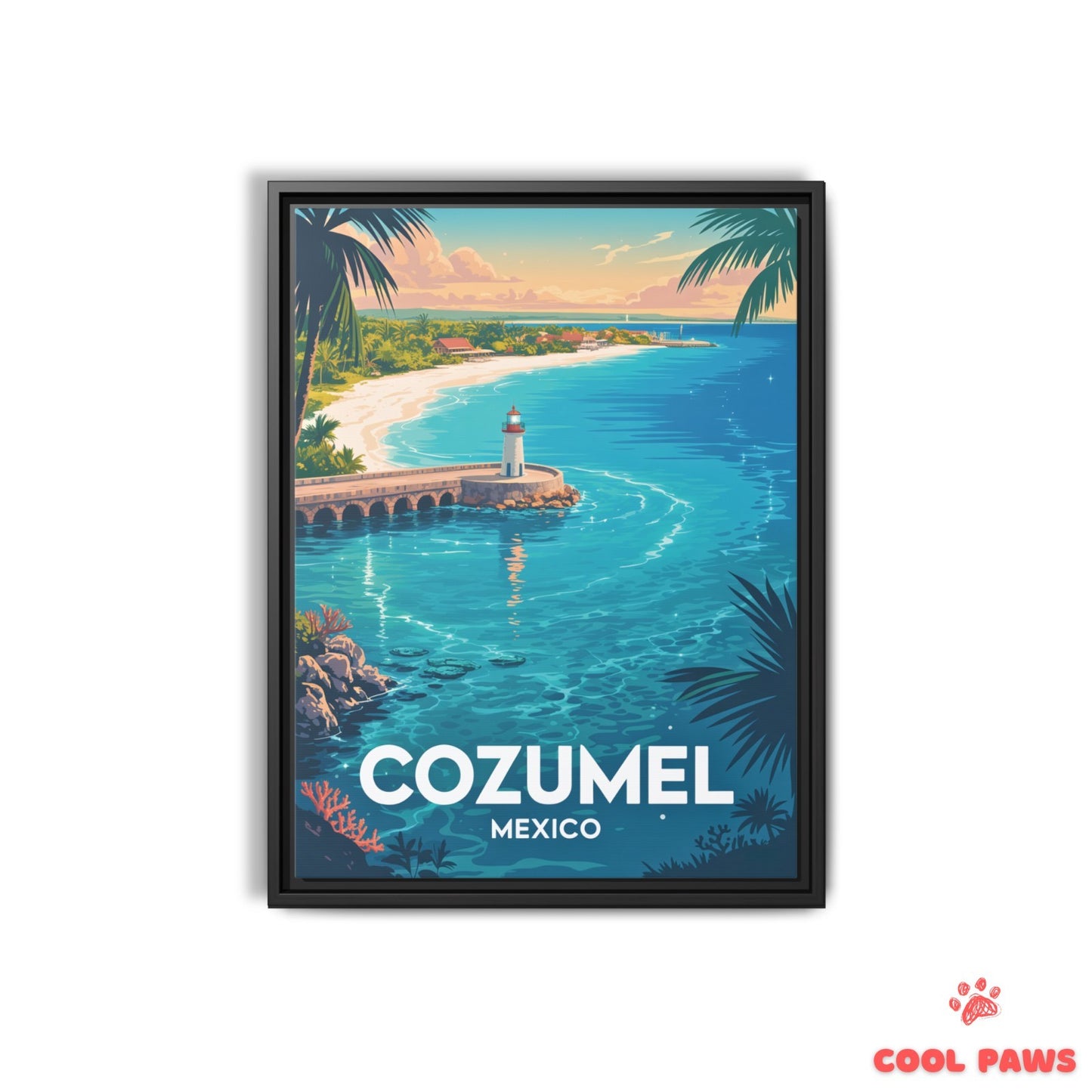 Cozumel Travel Print | Lighthouse