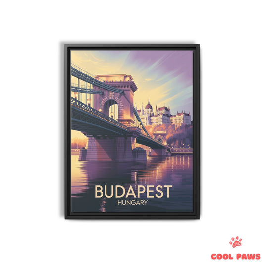 Budapest Travel Print | Hungarian Chain Bridge | Hungary