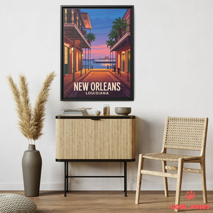 New Orleans Travel Print | French Quarter Louisiana
