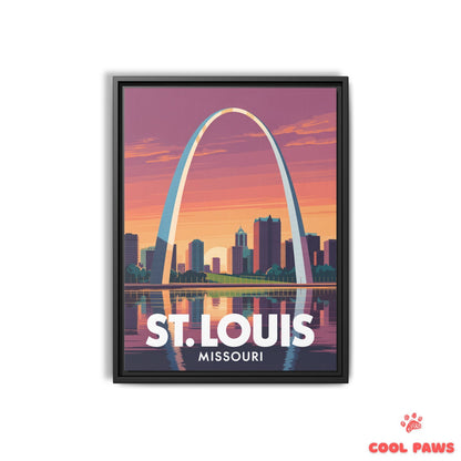 St. Louis Travel Print | Gateway Arch Missouri