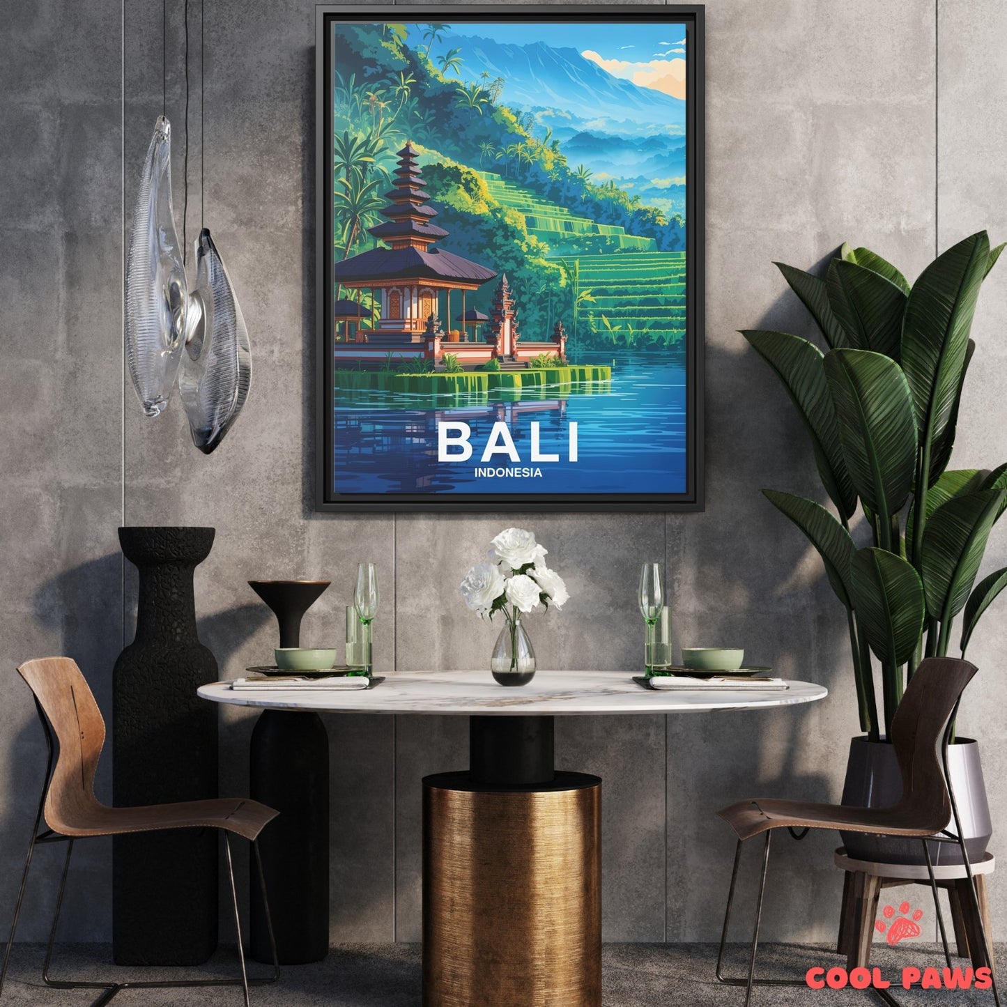 Bali Travel Print | Lake Temple | Indonesia
