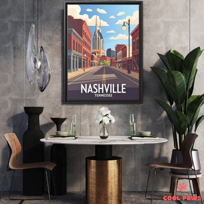 Nashville Travel Print | Broadway Tennessee