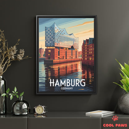 Hamburg Travel Print | German Elbphilharmonie | Germany