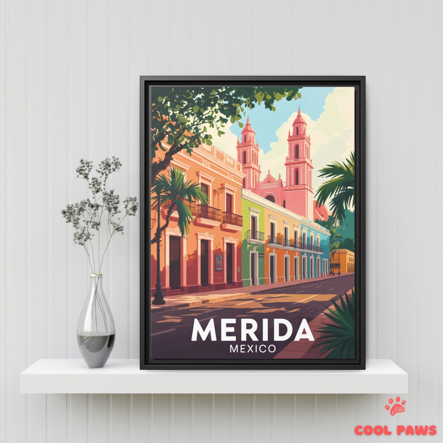 Merida Travel Print | Cathedral of Merida