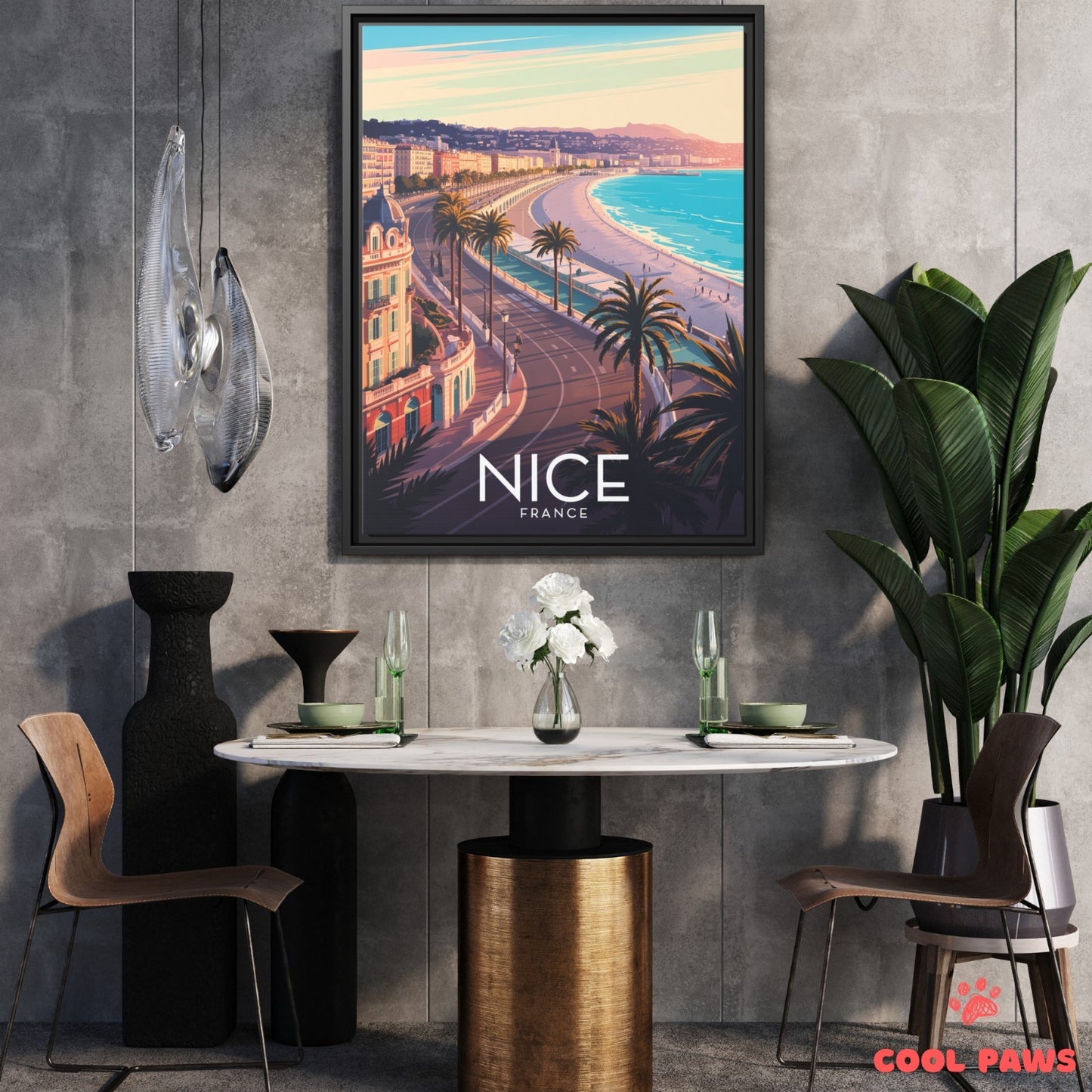 Nice Travel Print | French Promenade des Anglais | France