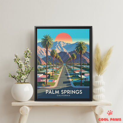 Palm Springs Travel Print | San Jacinto Mountains