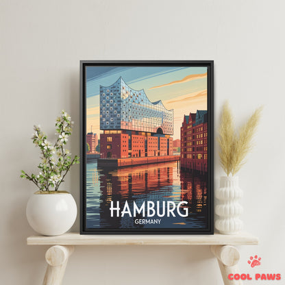 Hamburg Travel Print | German Elbphilharmonie | Germany