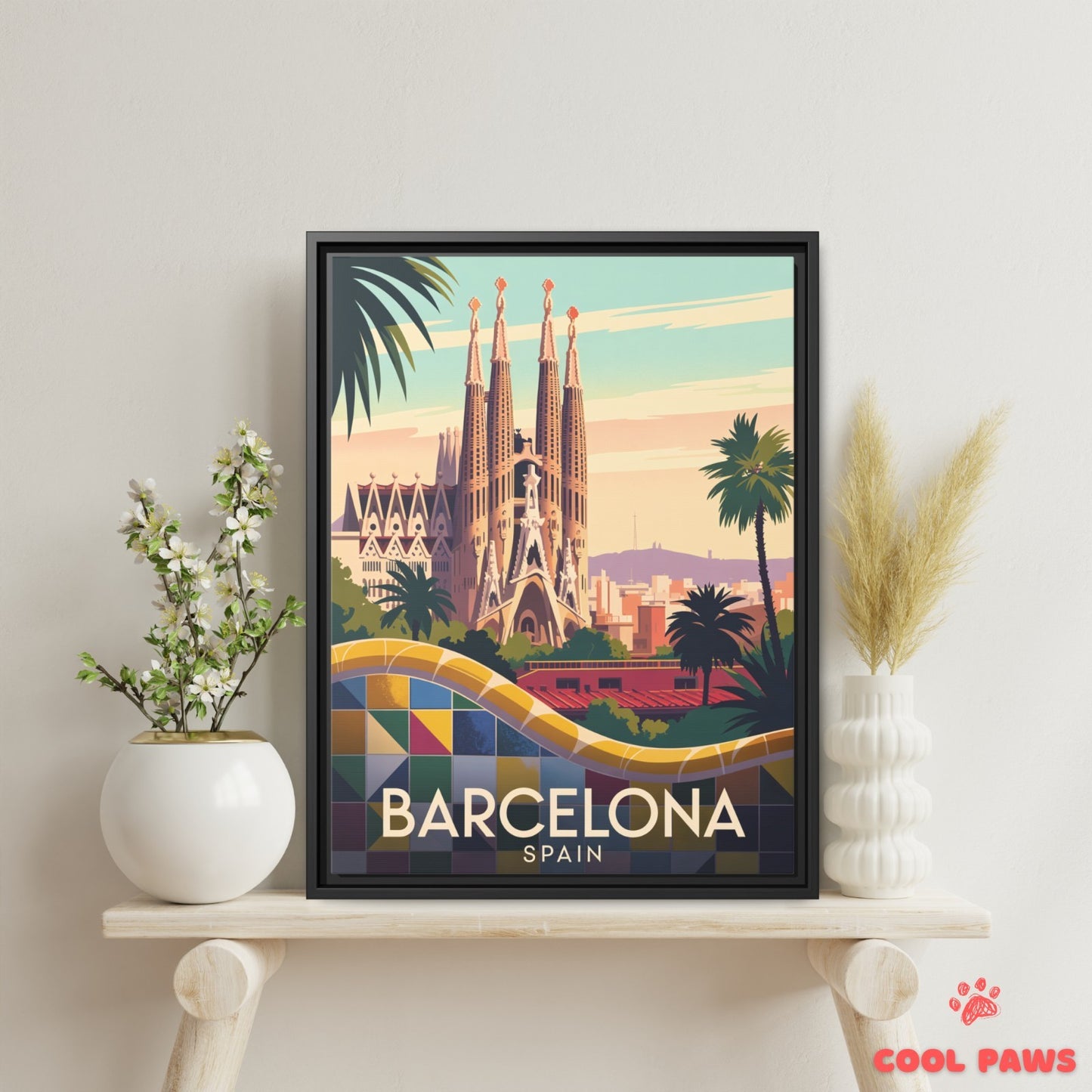 Barcelona Travel Print | Spanish Sagrada Familia | Spain