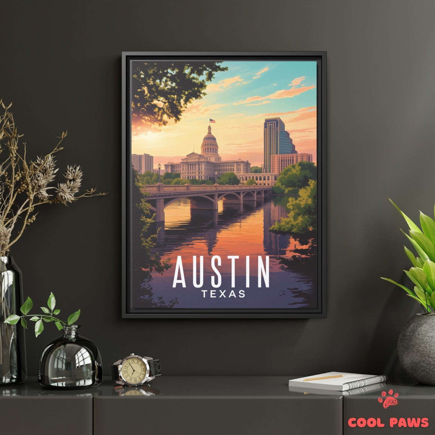 Austin Travel Print | Texas State Capitol