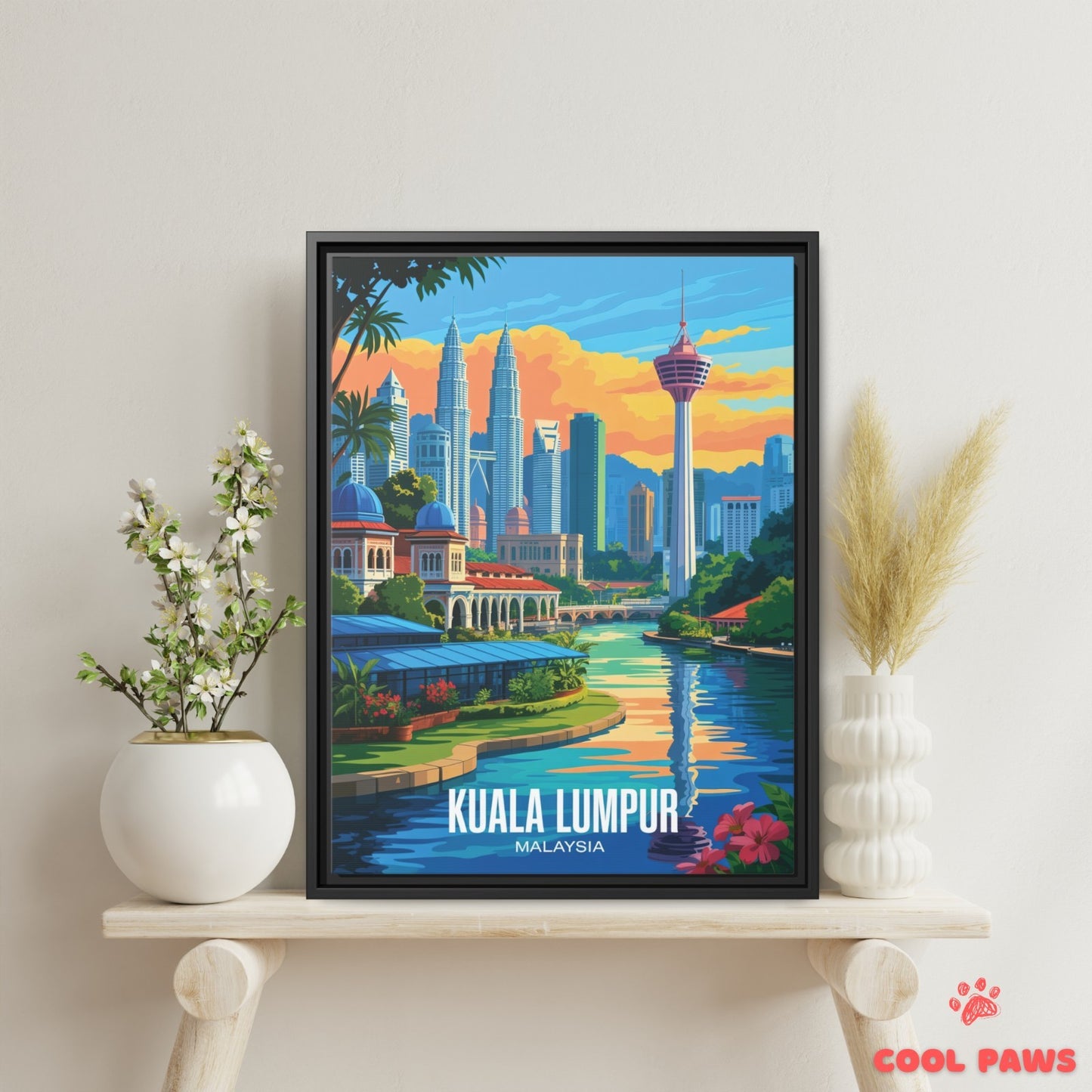 Kuala Lumpur Travel Print | Petronas Towers | Malaysia