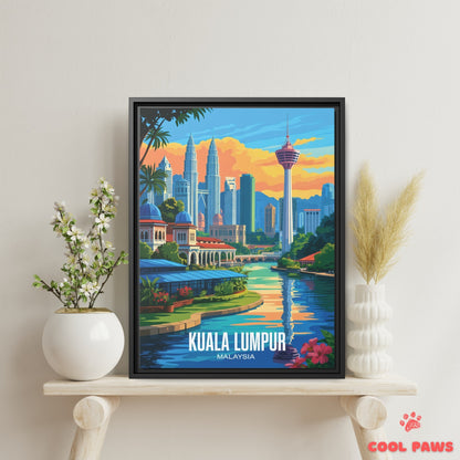 Kuala Lumpur Travel Print | Petronas Towers | Malaysia