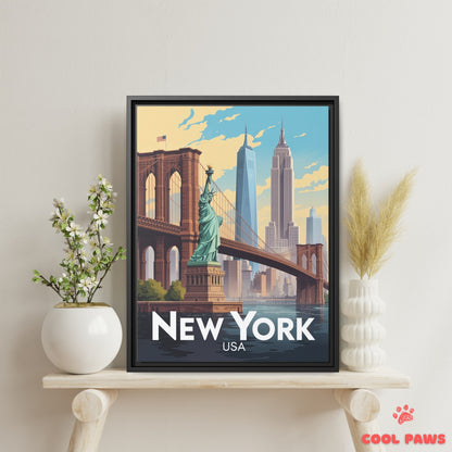 New York Travel Print | Statue of Liberty
