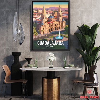 Guadalajara Travel Print | Cathedral