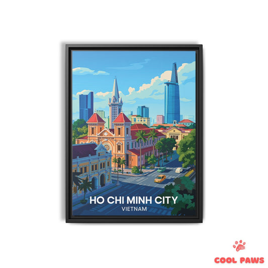 Ho Chi Minh City Travel Print | Saigon Notre Dame Cathedral | Vietnam