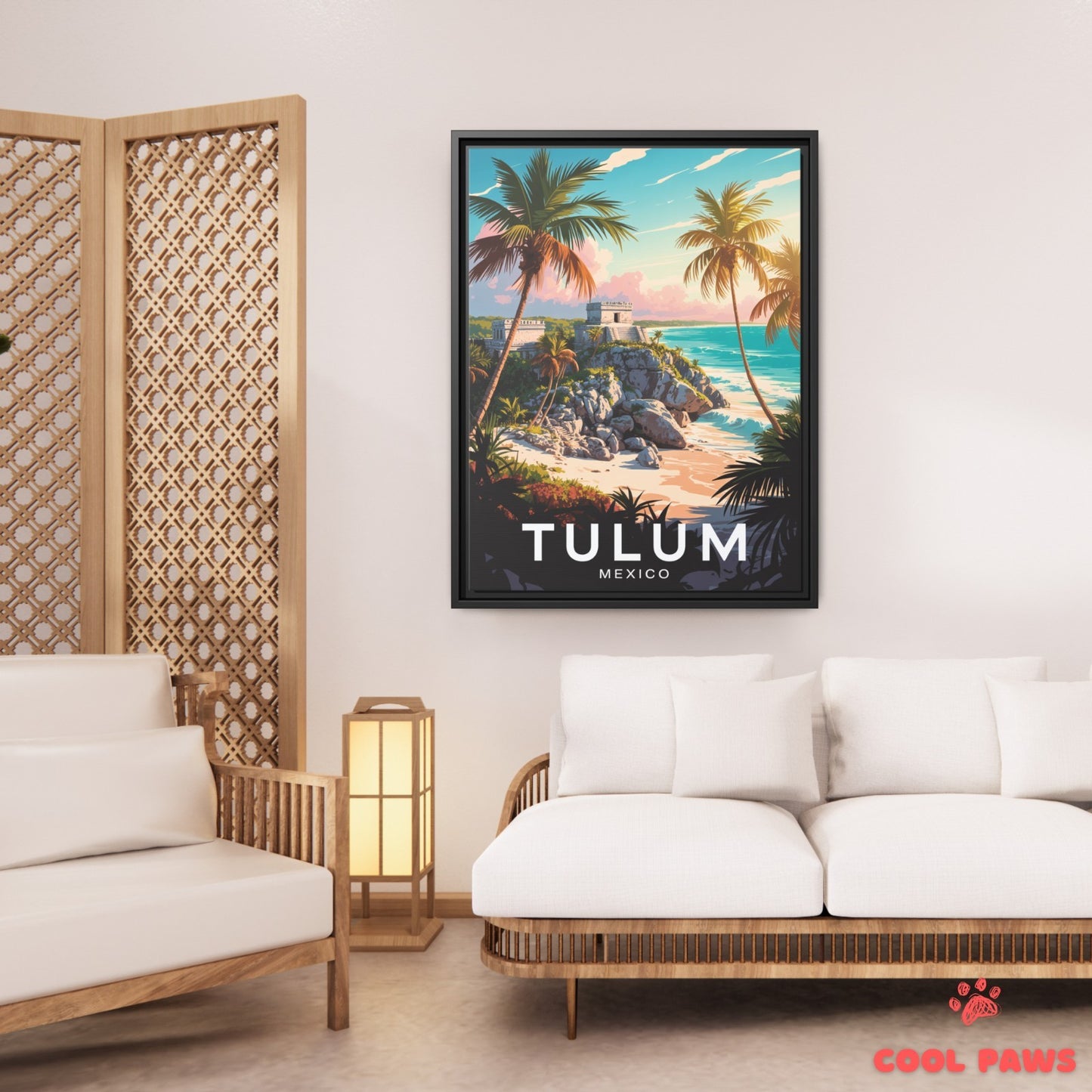 Tulum Travel Print | Mayan Ruins