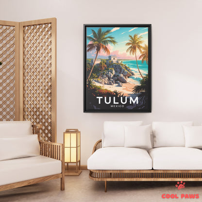 Tulum Travel Print | Mayan Ruins