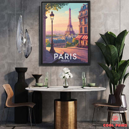 Paris Travel Print | French Eiffel Tower | France