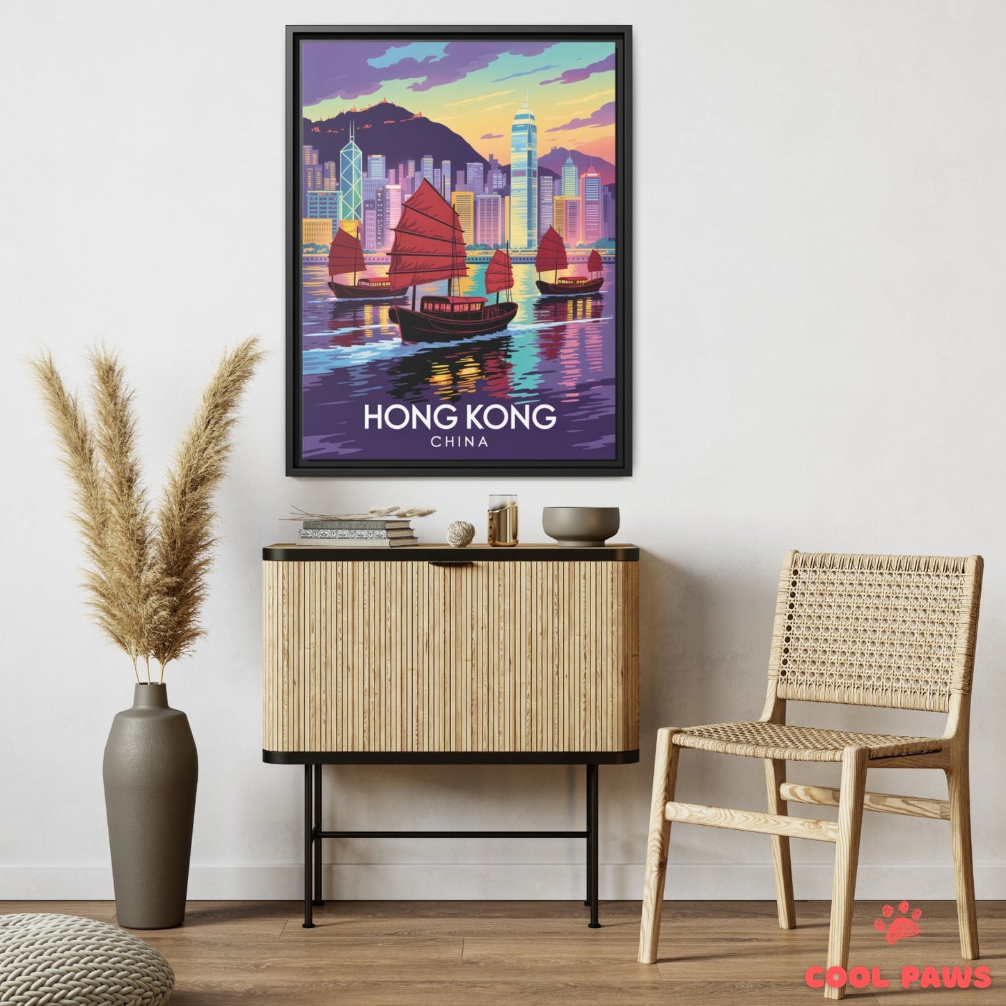 Hong Kong Travel Print | Victoria Harbour | China