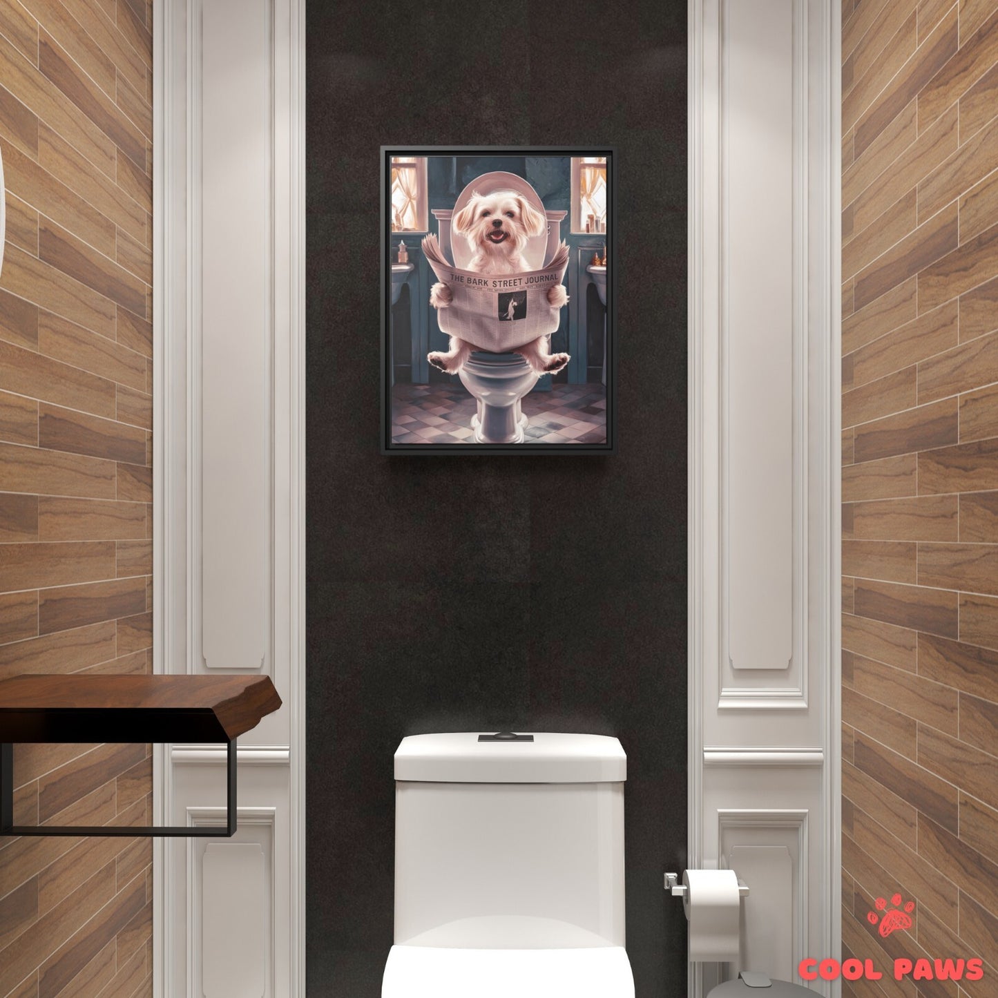 Maltese Reading the Newspaper on the Toilet