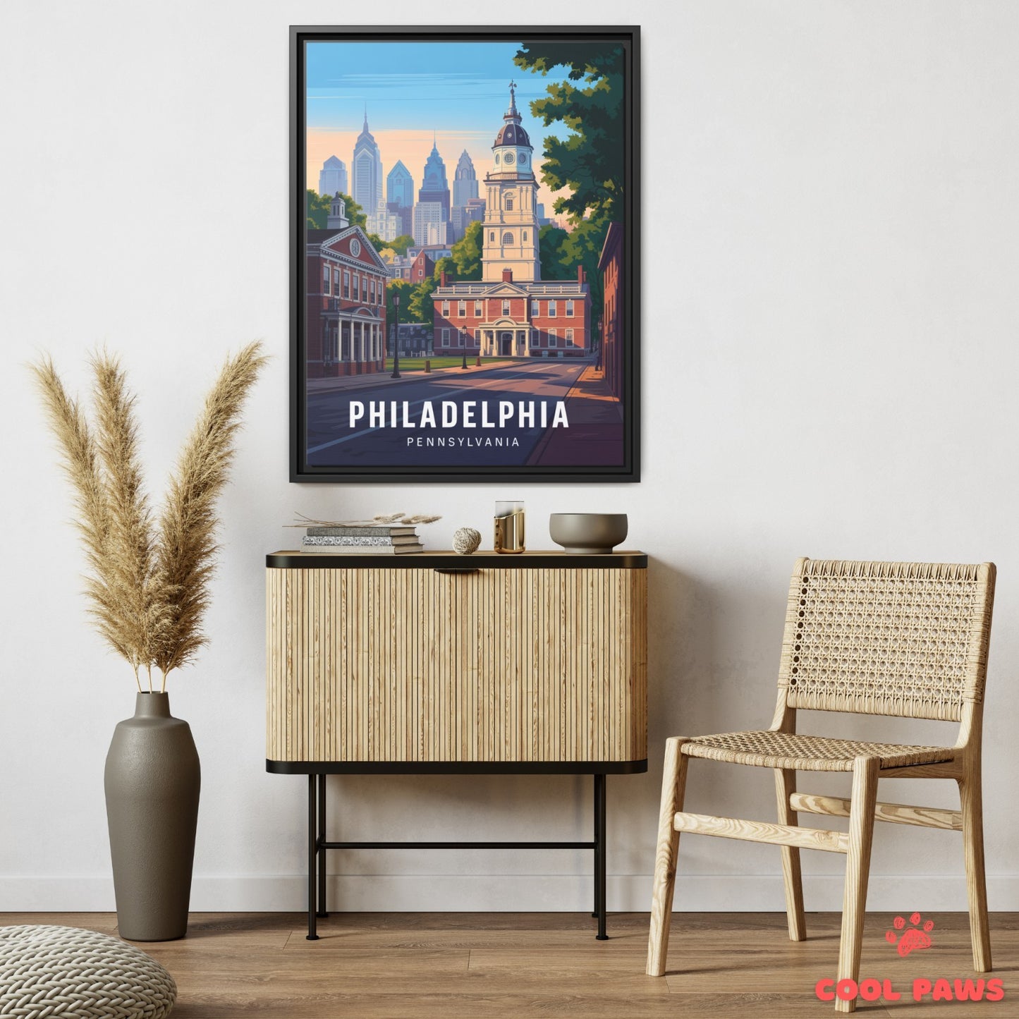 Philadelphia Travel Print | Independence Hall Pennsylvania