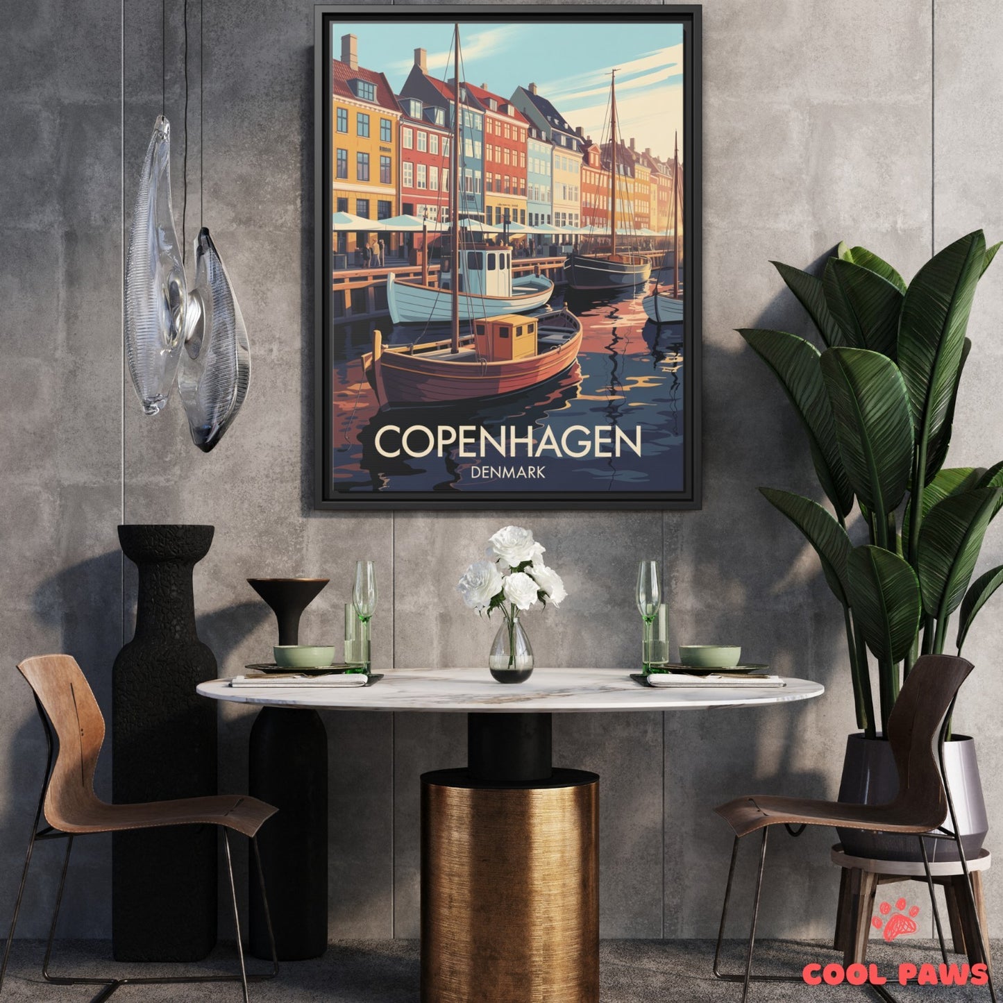 Copenhagen Travel Print | Danish Nyhavn | Denmark