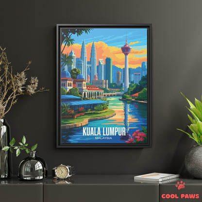 Kuala Lumpur Travel Print | Petronas Towers | Malaysia