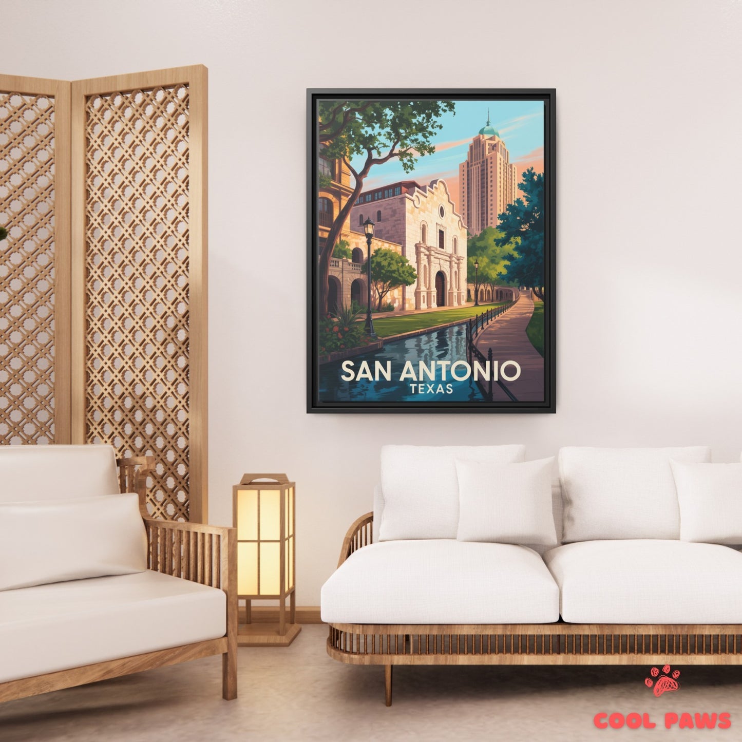 San Antonio Travel Print | The Alamo Texas