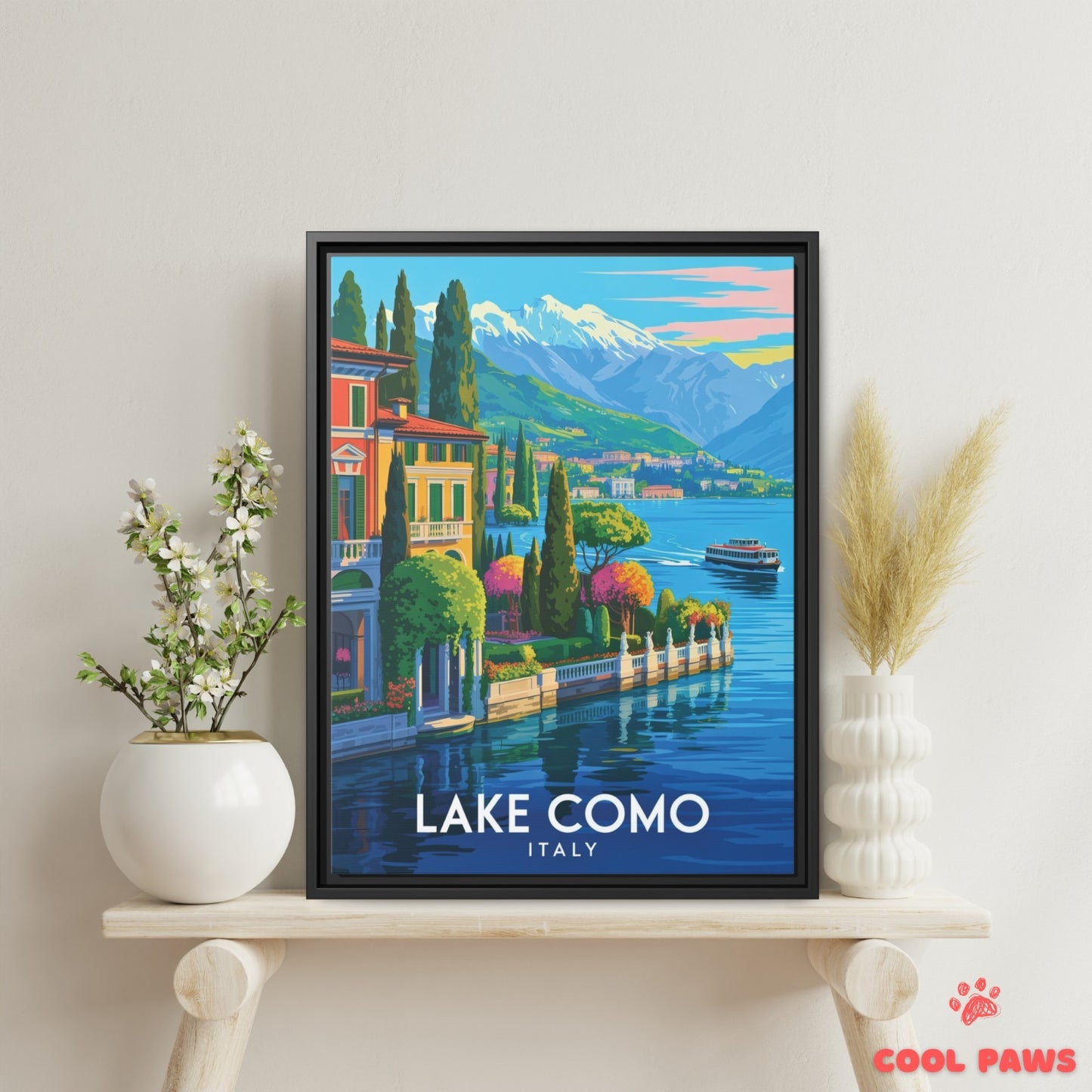 Lake Como Travel Print | Italian Villas| Italy