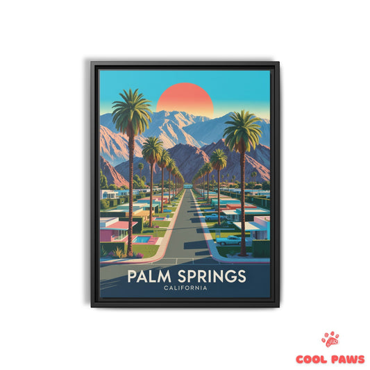 Palm Springs Travel Print | San Jacinto Mountains