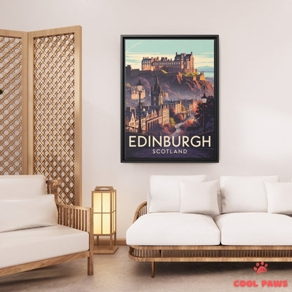 Edinburgh Travel Print | Scottish Edinburgh Castle | Scotland