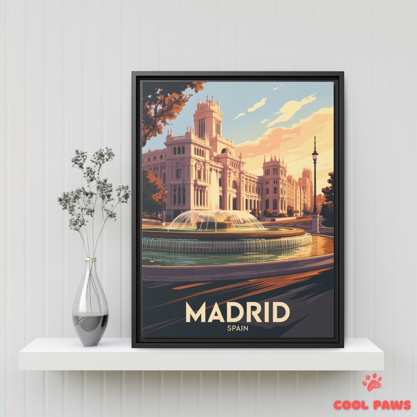 Madrid Travel Print | Spanish Palacio de Cibeles | Spain