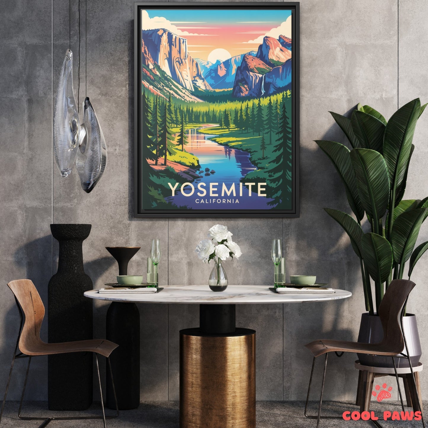 Yosemite Travel Print | National Park California