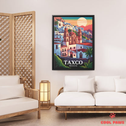 Taxco Travel Print | Santa Prisca Church