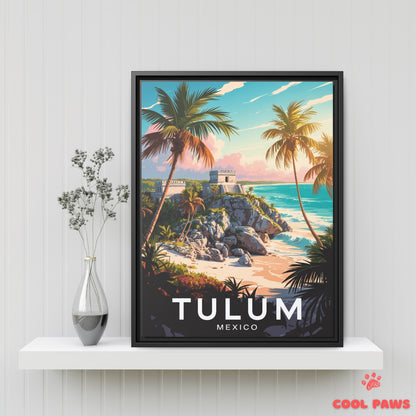 Tulum Travel Print | Mayan Ruins