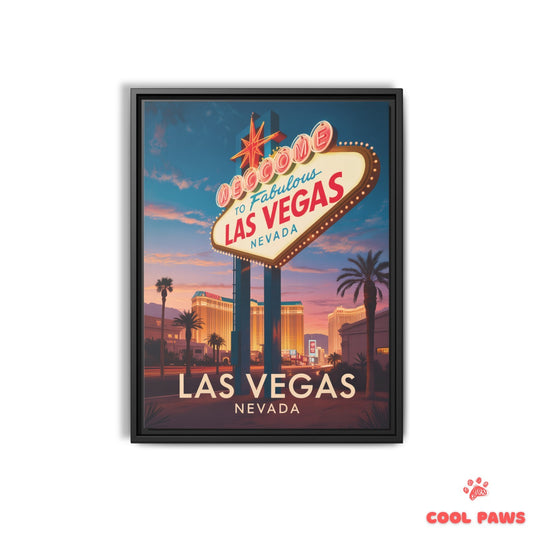 Las Vegas Travel Print | Fabulous Vegas Sign Nevada