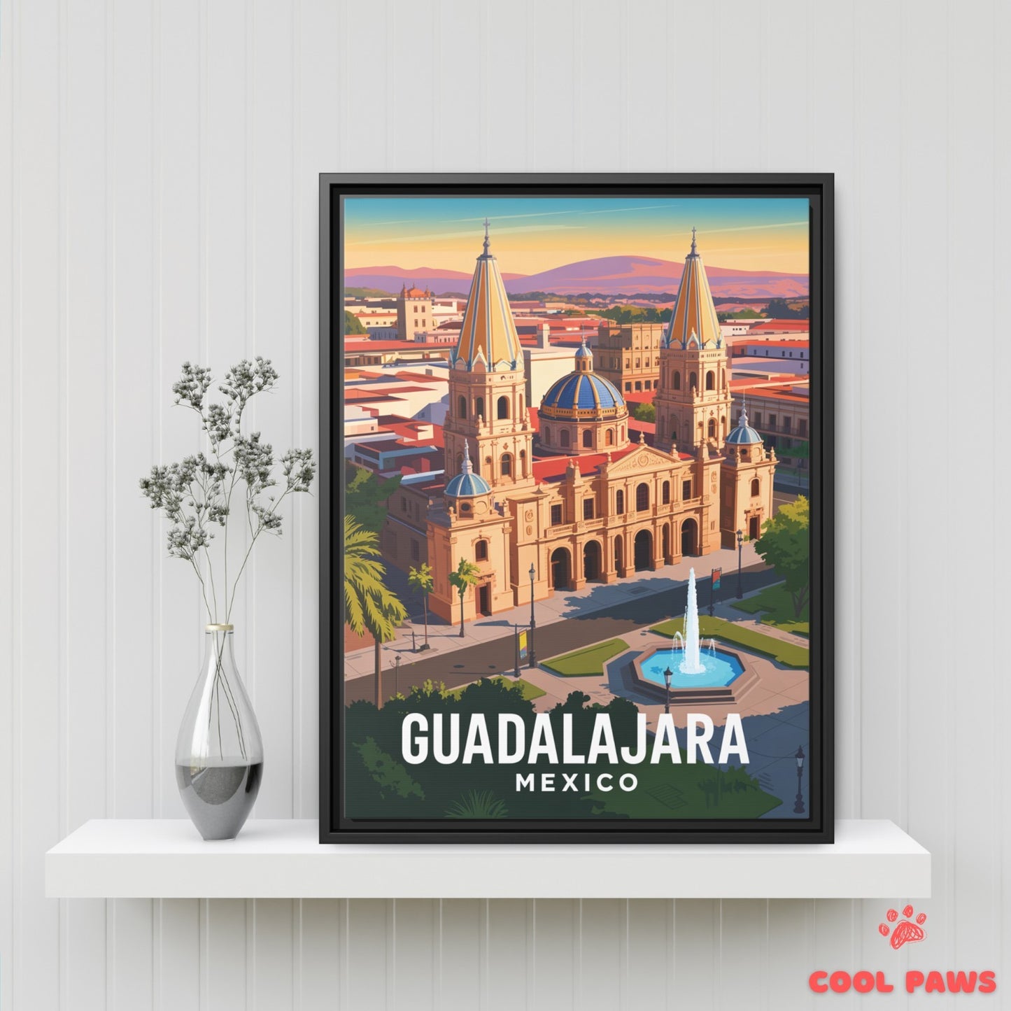 Guadalajara Travel Print | Cathedral